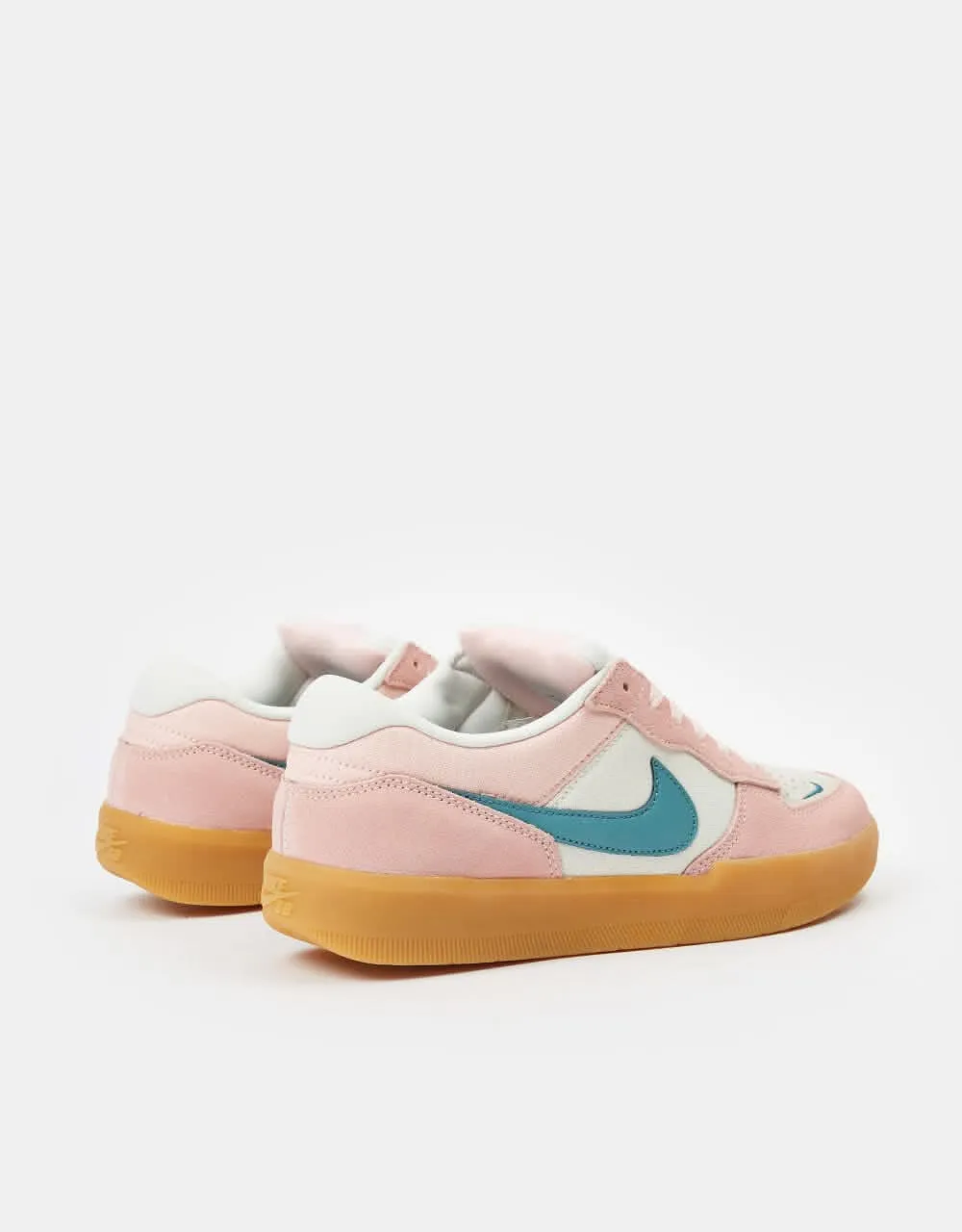 Nike SB Force 58 Skate Shoes - Phantom/Mineral Teal-Pink Bloom