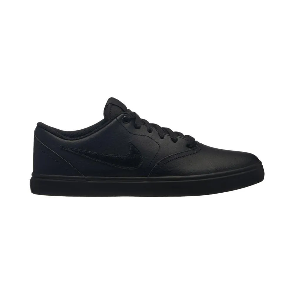 Nike SB Mens Check Solarsoft Black Black Skateboarding Shoe