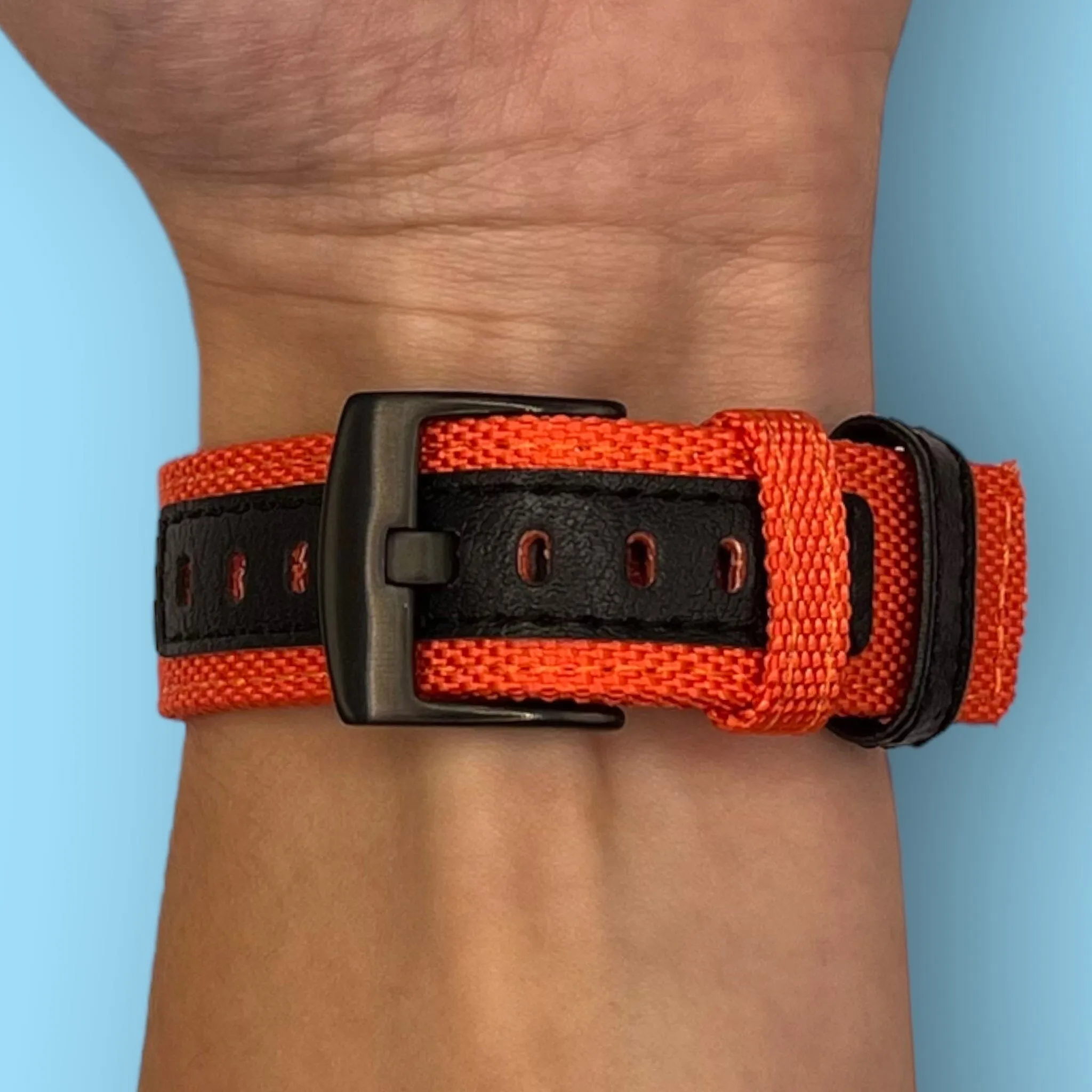 Nylon and Leather Watch Straps Compatible with Suunto 3 & 3 Fitness