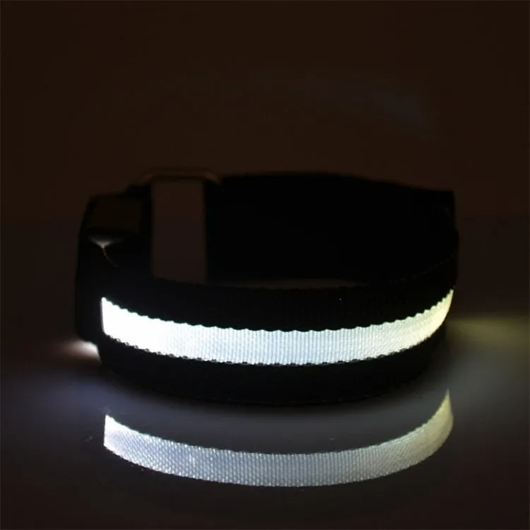 Nylon Night Sports LED Light Armband Light Bracelet, Specification:Battery Version(Colorful)