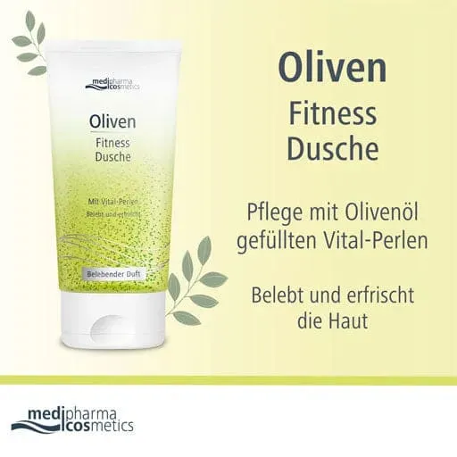 Olive oil, panthenol, OLIVEN FITNESS shower