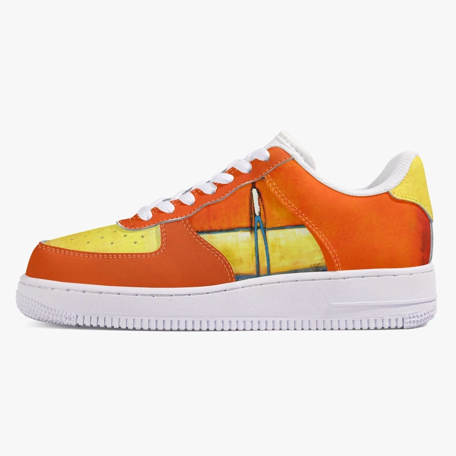 On Course Low-Top Leather Sports Sneakers