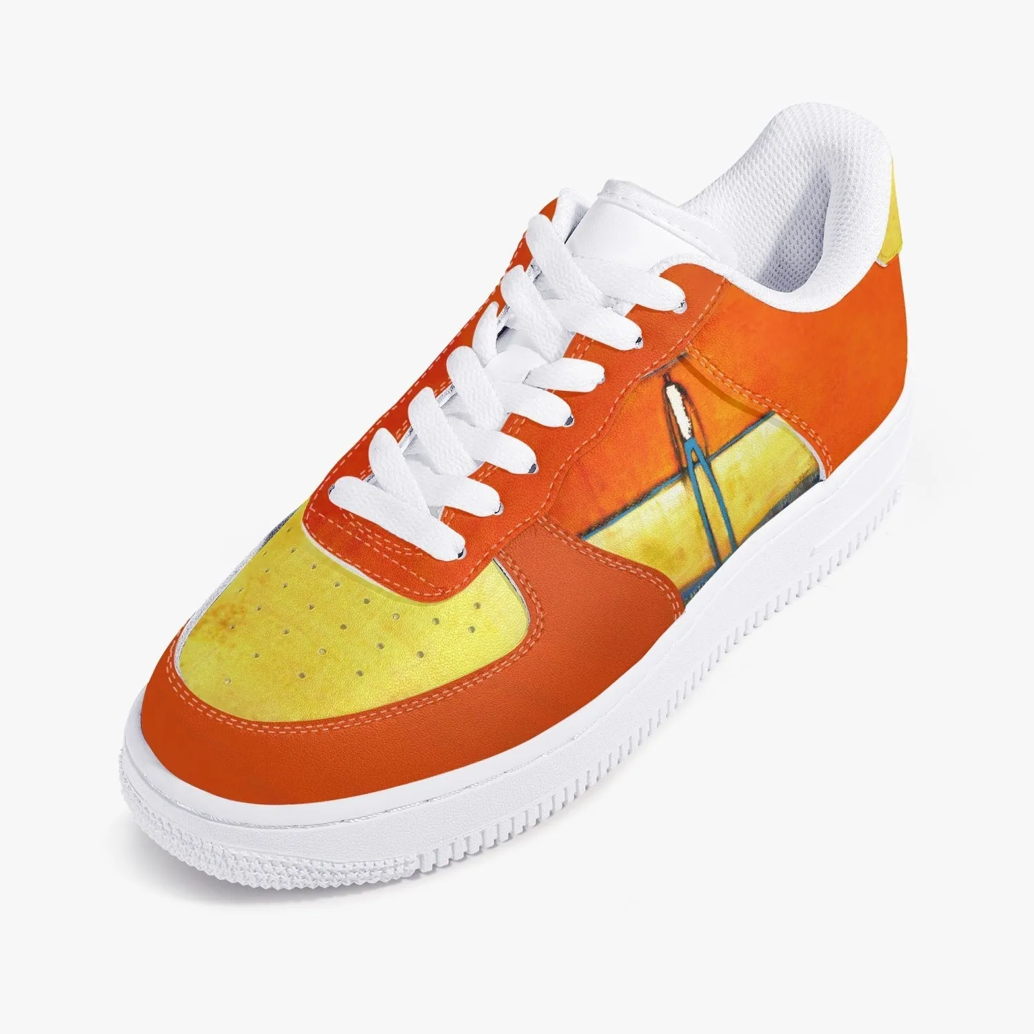 On Course Low-Top Leather Sports Sneakers