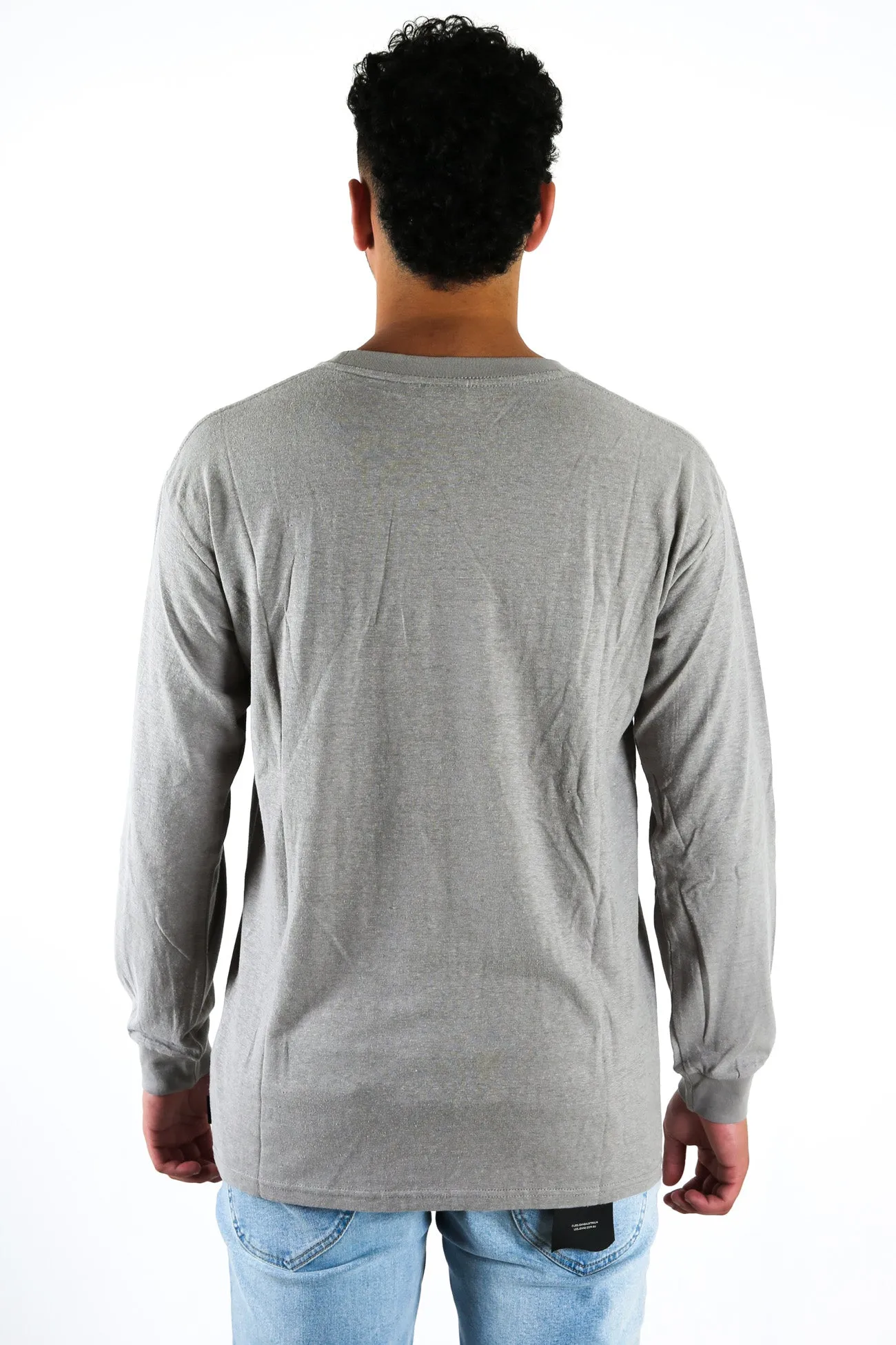 One Hit Hemp Long Sleeve Tee Frost Grey