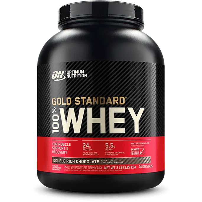 Optimum Nutrition Gold Standard 100% Whey Protein Double Rich Chocolate 5 lb