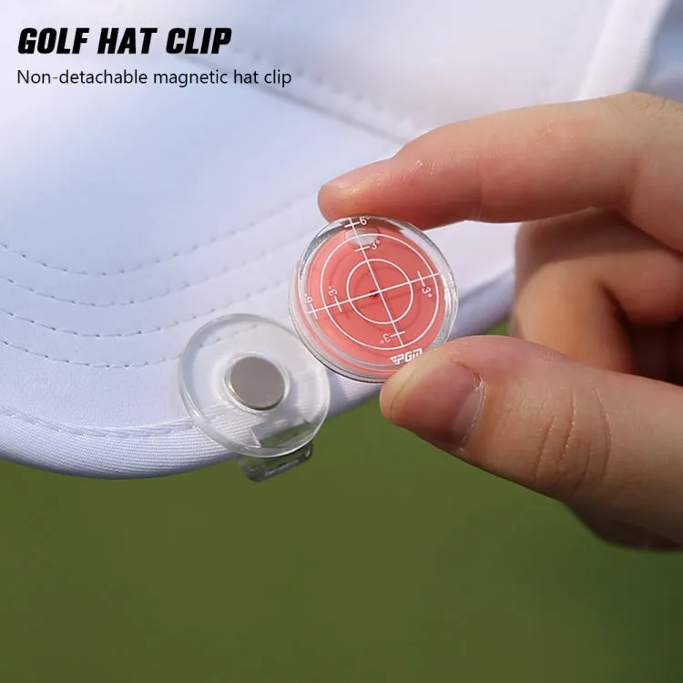 PGM MK011 Magnetic Golf Level Cap Clip Ball Marker(Red)