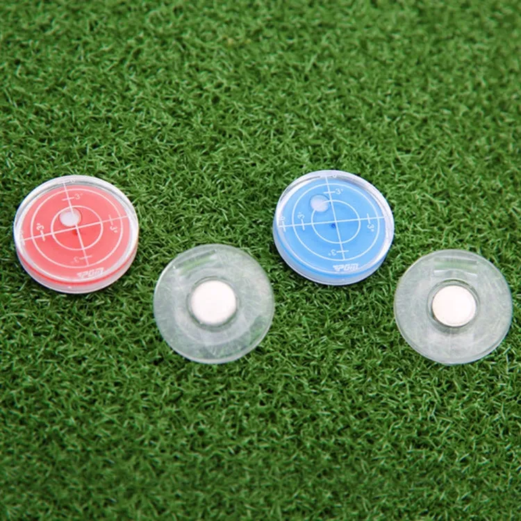 PGM MK011 Magnetic Golf Level Cap Clip Ball Marker(Red)