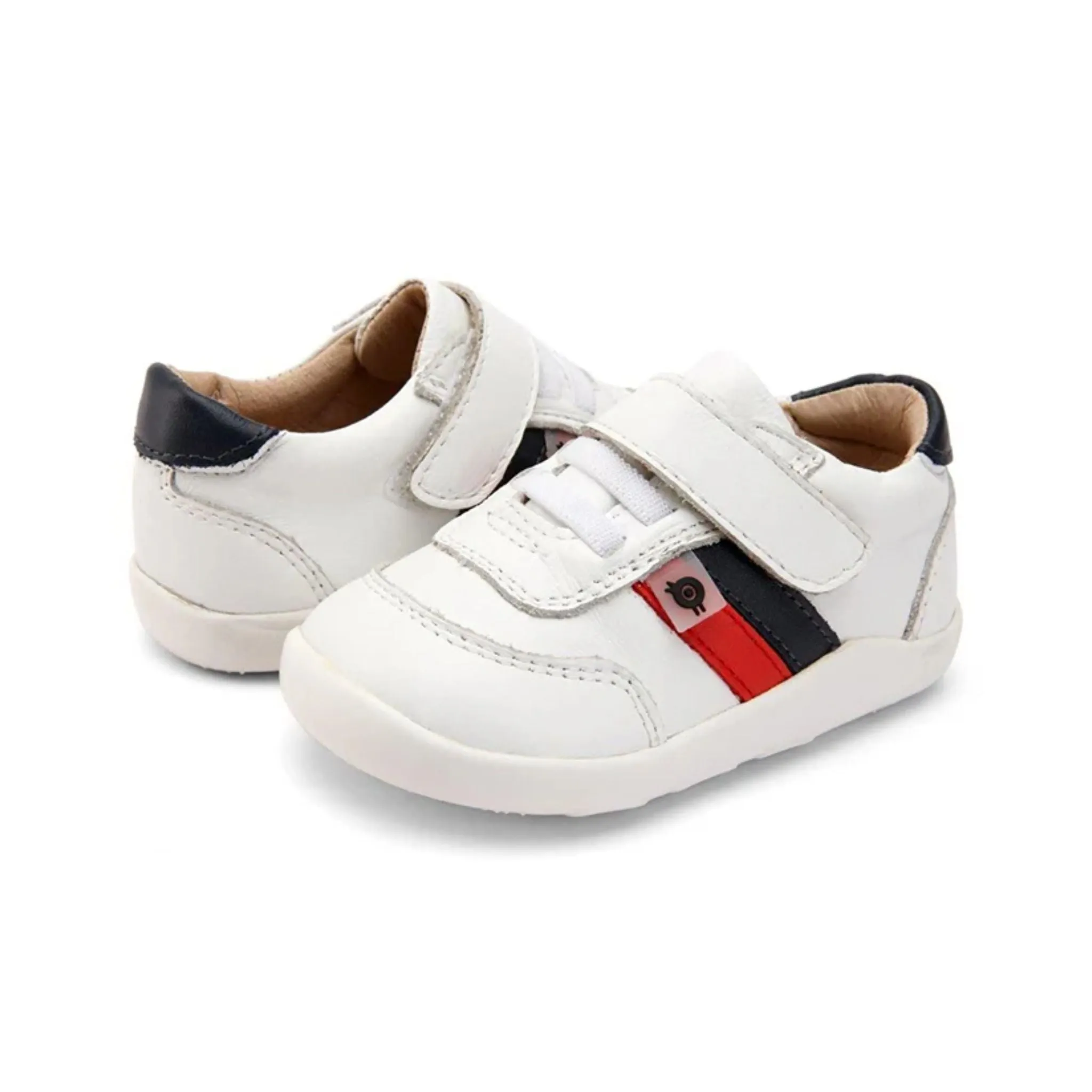 Play Ground Shoes - Snow / Navy / Bright Red