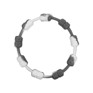 Power Band Fitness Bracelet | Grey & White