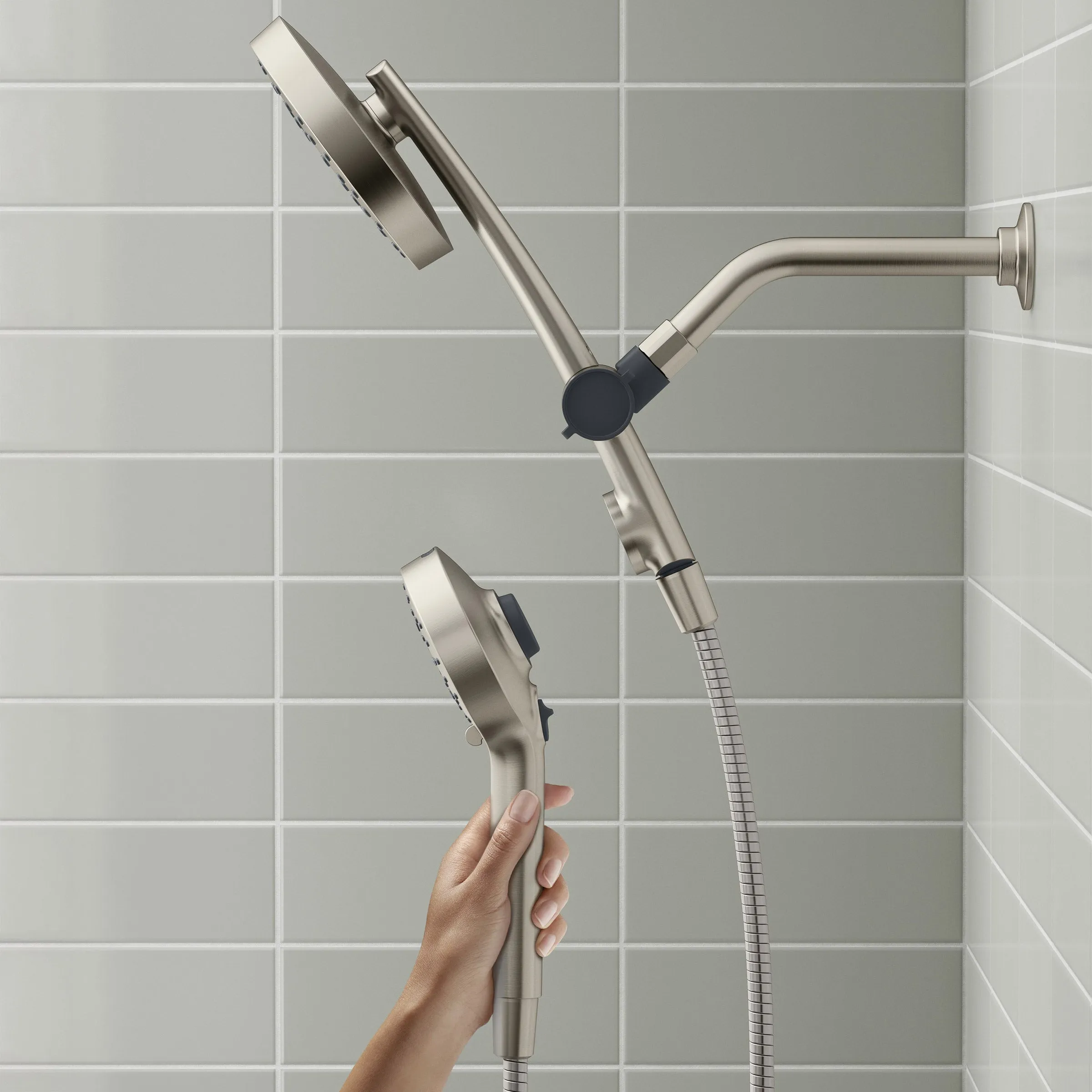 Prone 3-In-1 Multifunction Shower Head with Powersweep