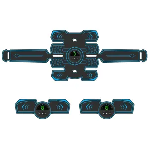 Q88Q USB Charging Abdominal Muscle Sticker Abdominal Muscle Trainer with LED Digital Display & Left and Right Arm Sticker