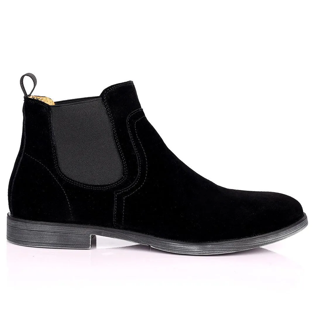 Renato Dullbecc Chelsea Black Suede Shoes