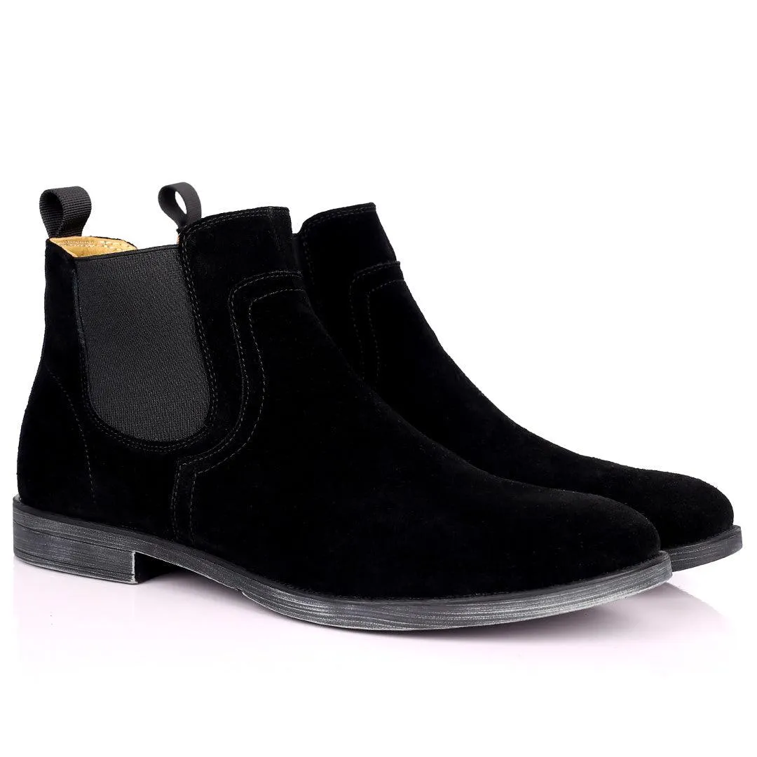 Renato Dullbecc Chelsea Black Suede Shoes