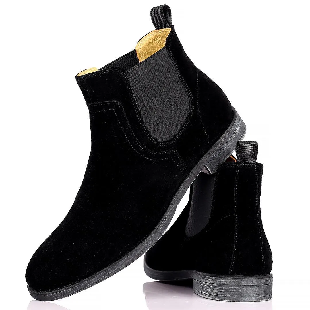 Renato Dullbecc Chelsea Black Suede Shoes