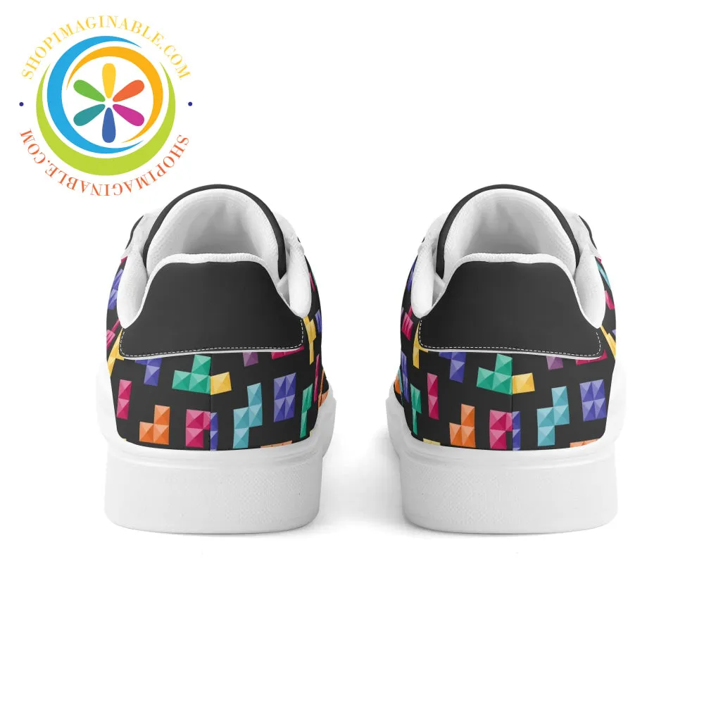 Retro Tetris Gaming Skateboard Shoes