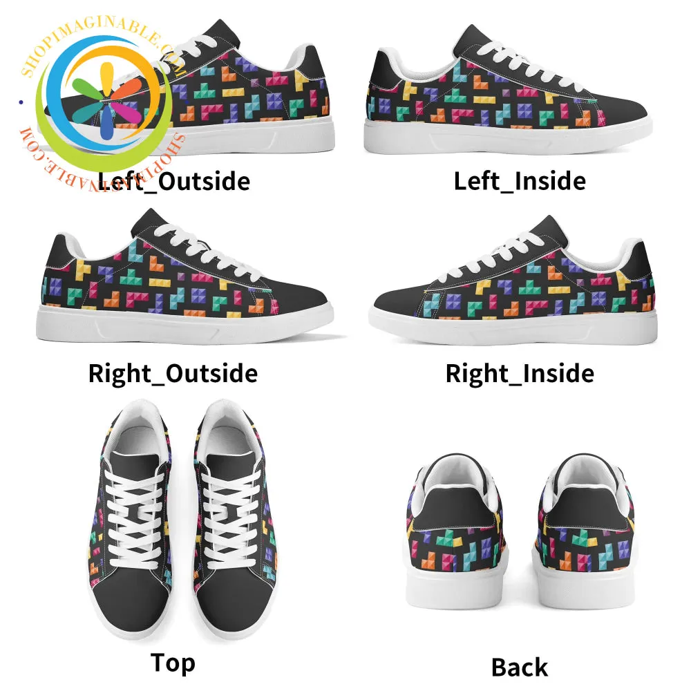 Retro Tetris Gaming Skateboard Shoes