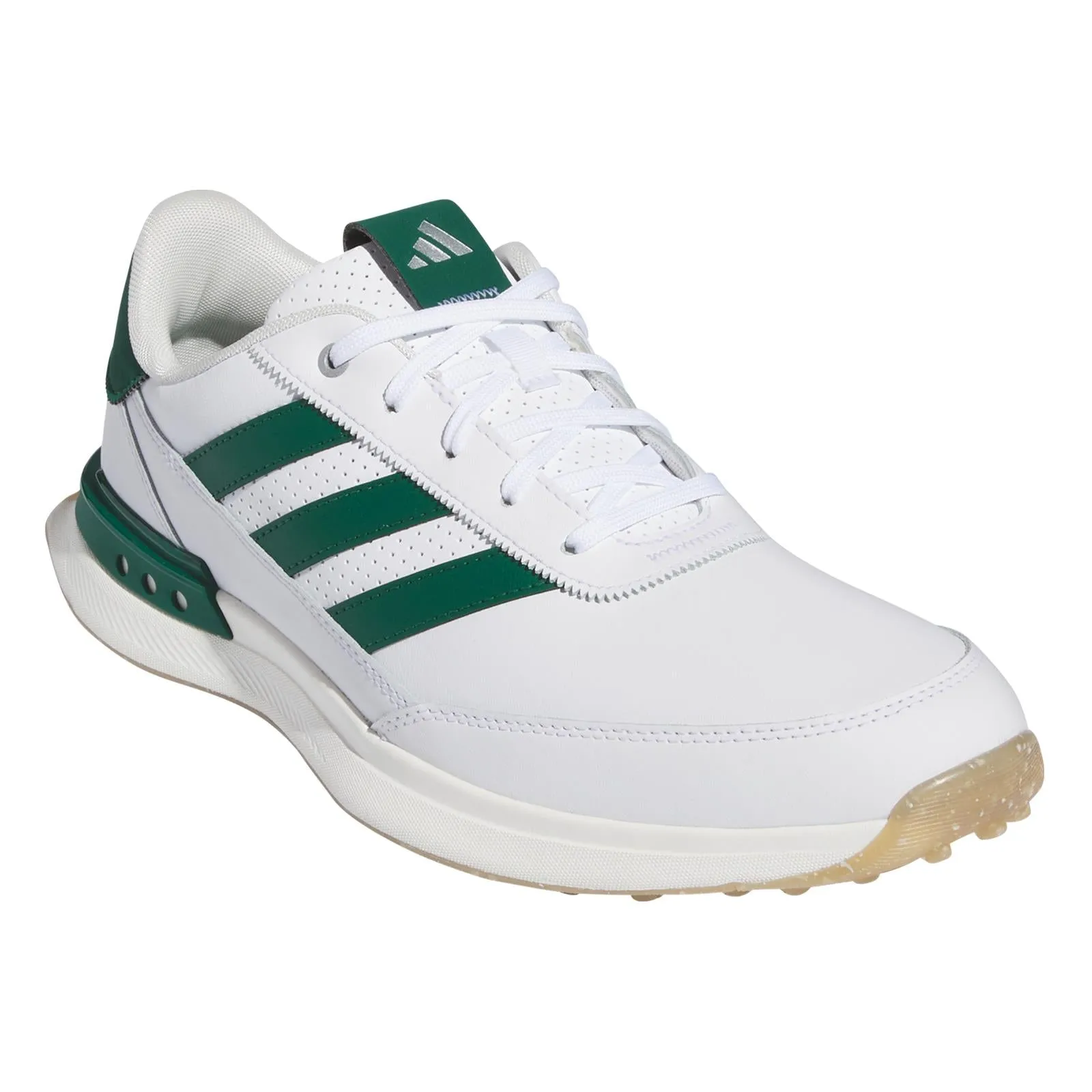 S2G Spikeless Leather 24 Golf Shoes White/Green/Gum - 2024