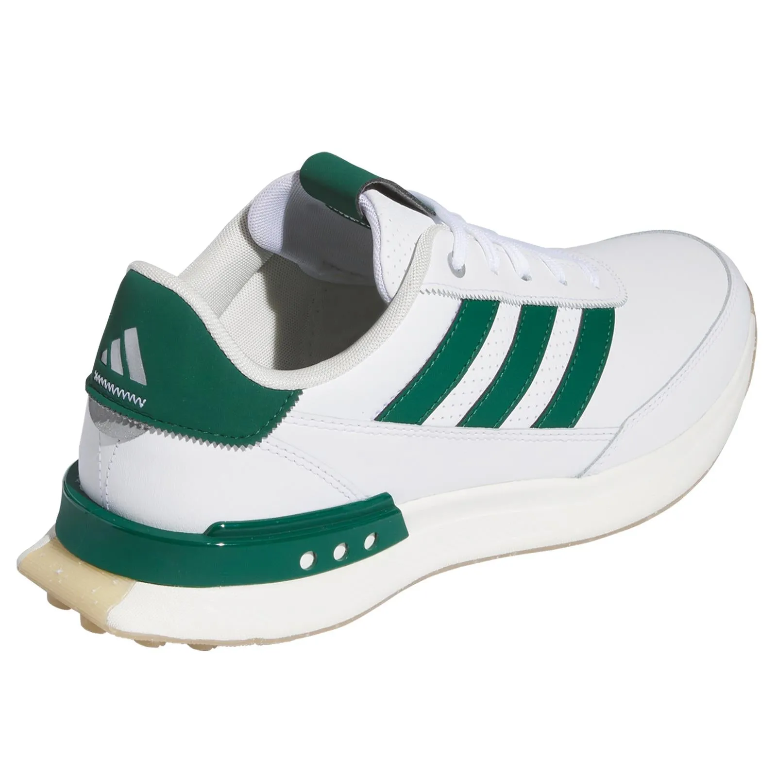 S2G Spikeless Leather 24 Golf Shoes White/Green/Gum - 2024