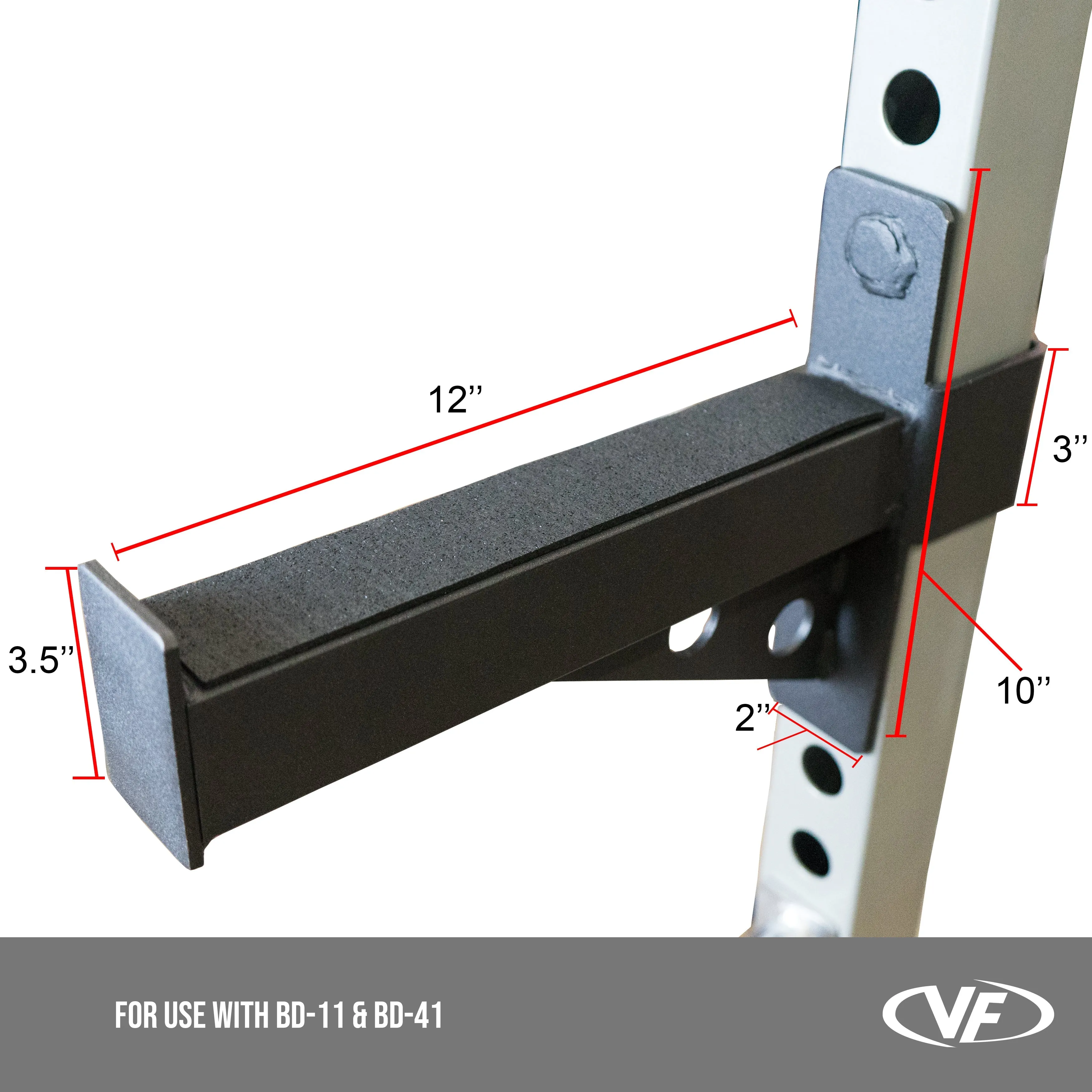 Safety Spotter Arm Attachments for 2.5x2.5 Power Racks