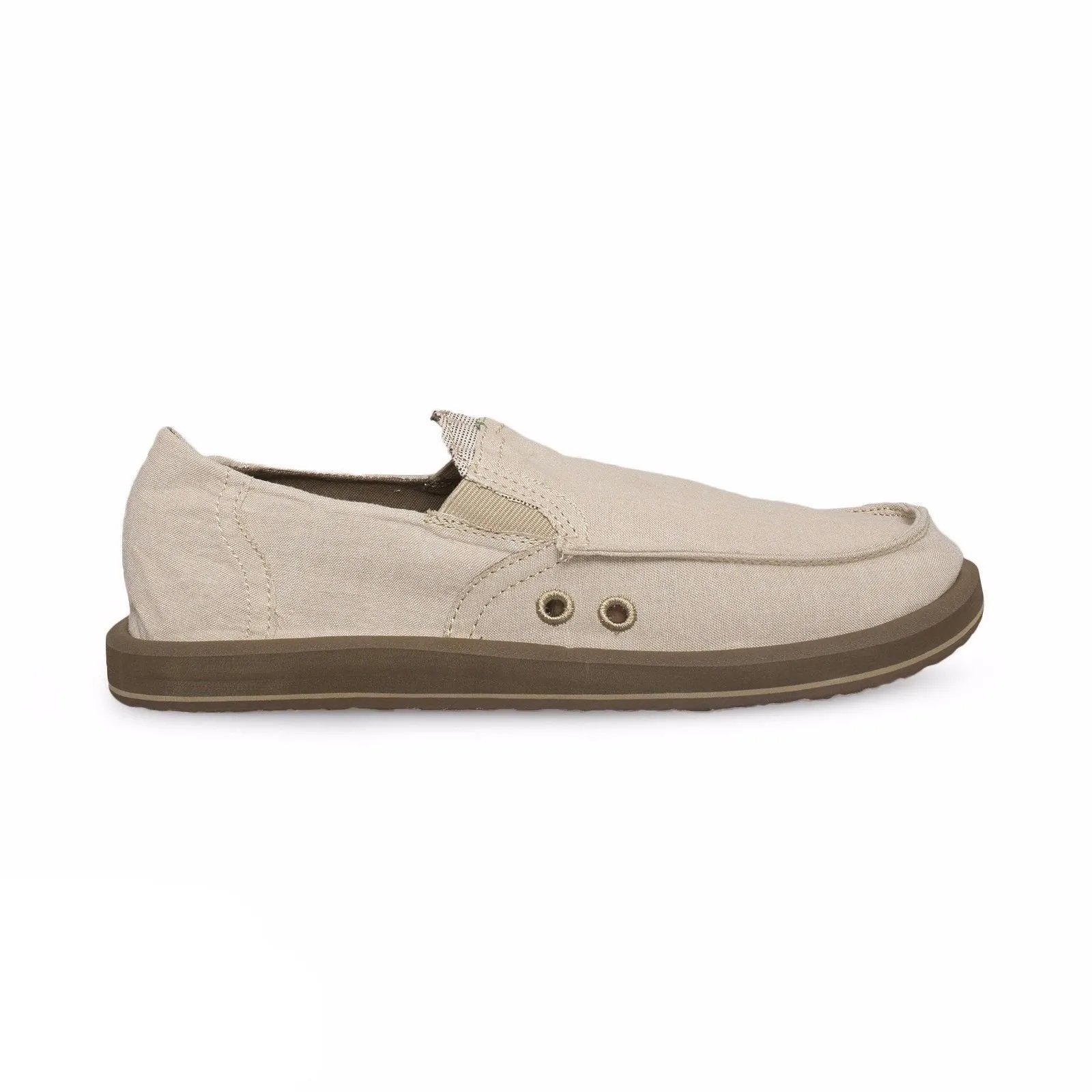 Sanuk Pick Pocket Tan Chambray Shoes