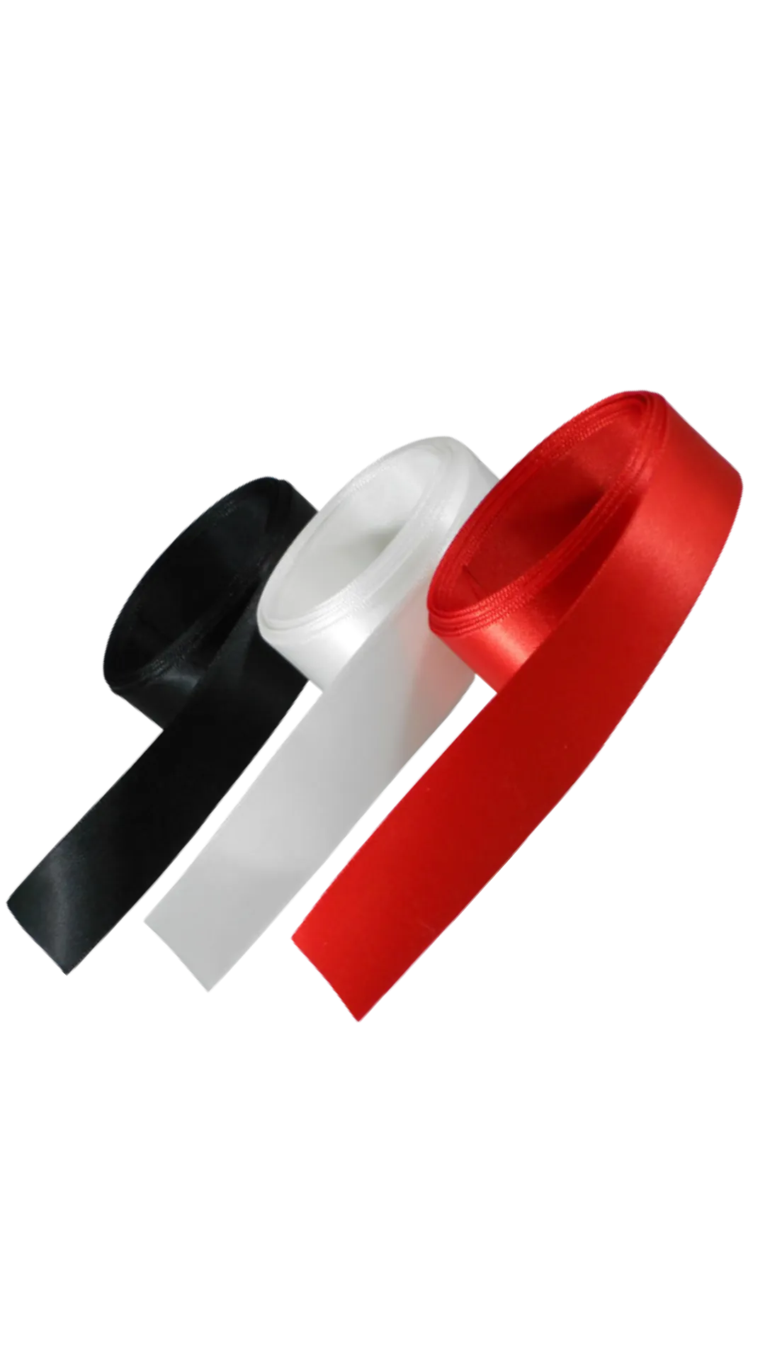 Satin Pointe Shoe Ribbon - Black & Red