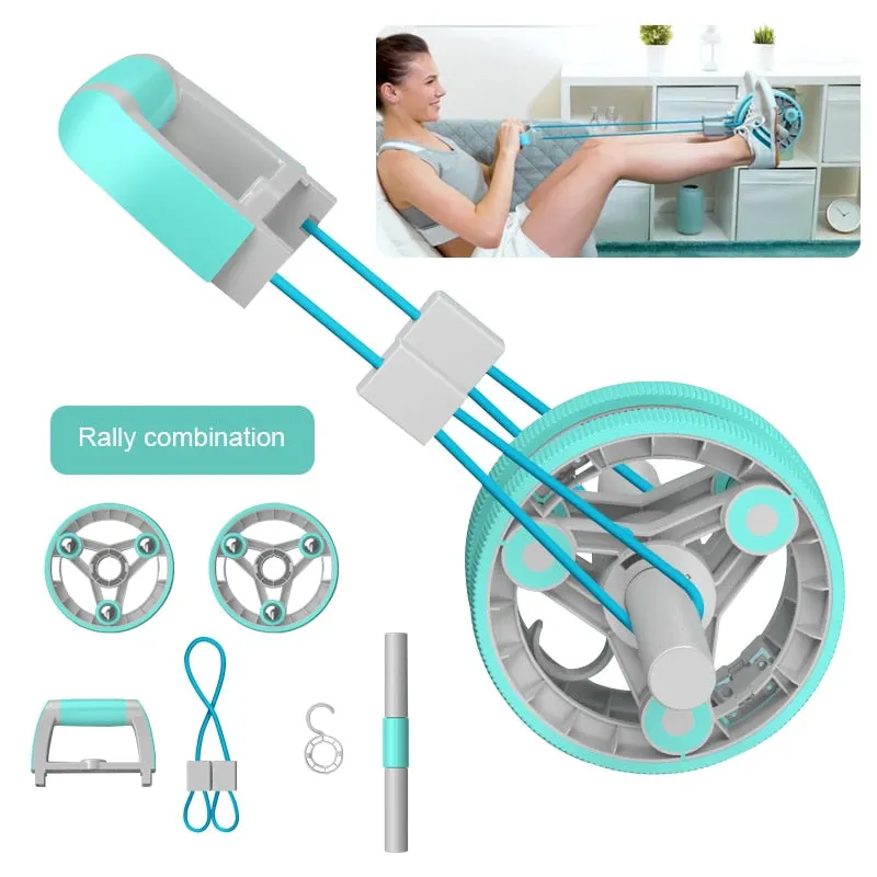 Self-Retracting Home Fitness Abdominal Wheel Roller