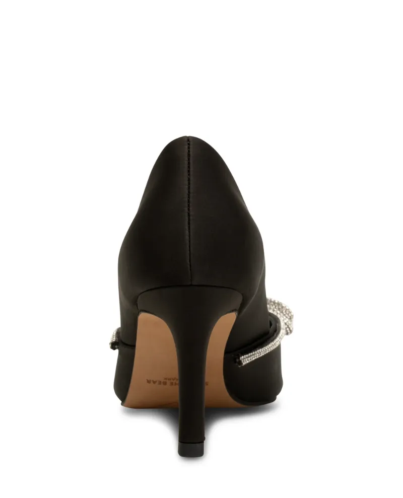 Shoe The Bear Harper Black satin High Heel Shoes