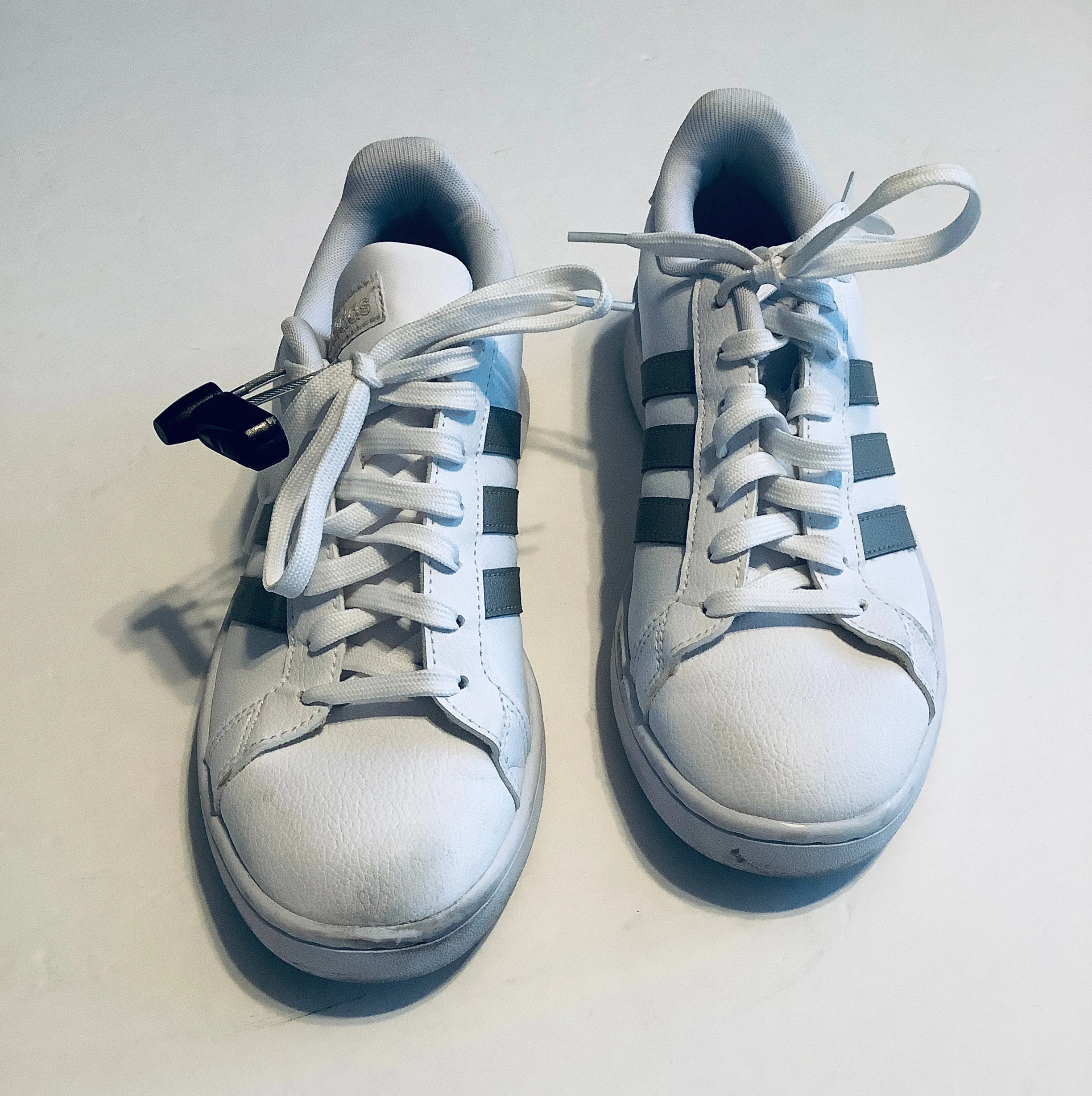 Shoes Athletic By Adidas In White, Size: 9