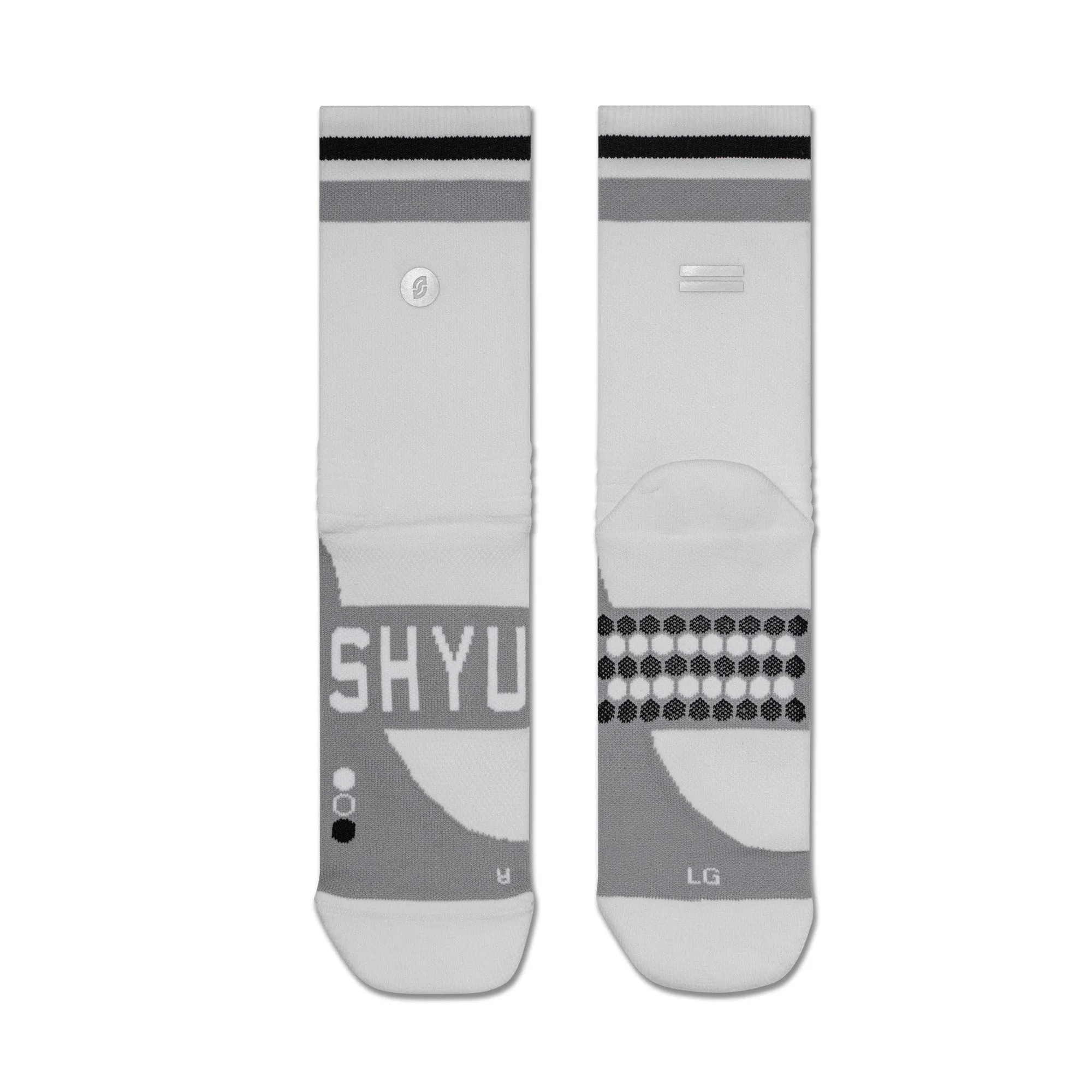 Shyu Racing Sock - White | Grey | Black