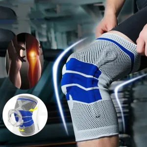 Silicone Spring Full Knee Brace Strap Support