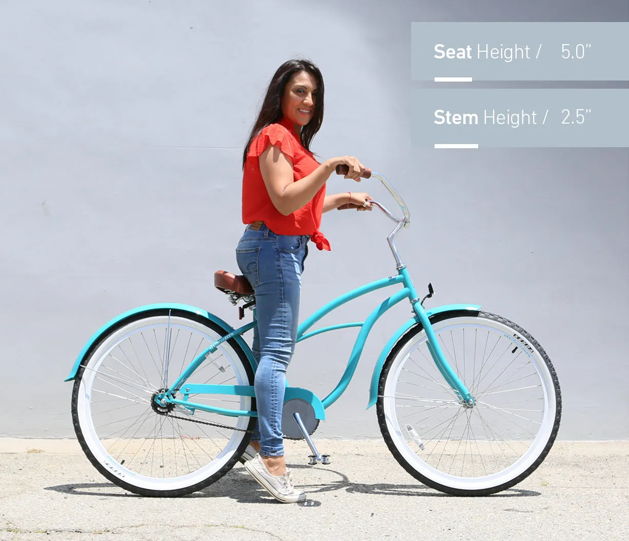 sixthreezero Serenity Women's 26" 3 Speed Beach Cruiser Bicycle