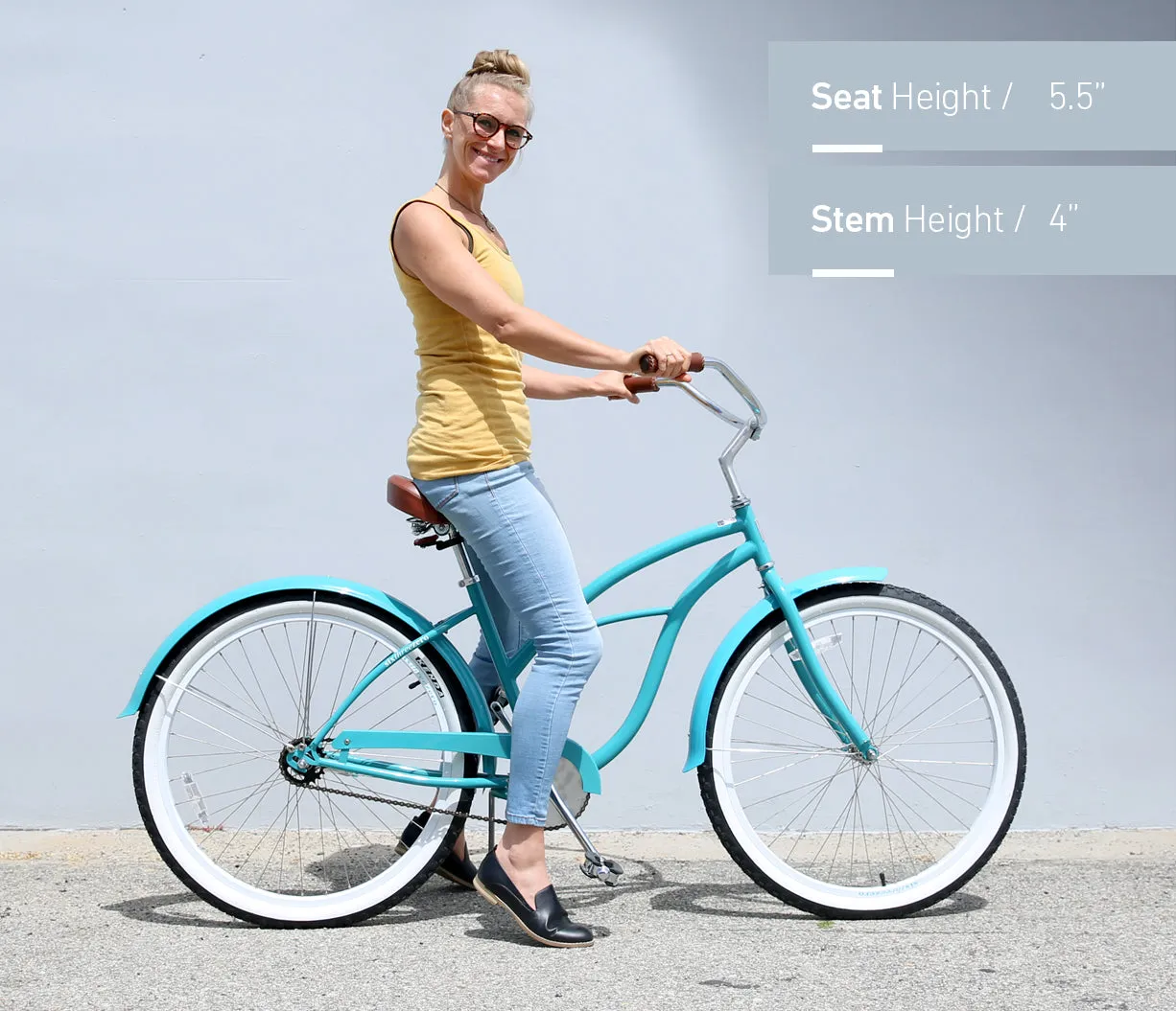 sixthreezero Serenity Women's 26" 3 Speed Beach Cruiser Bicycle