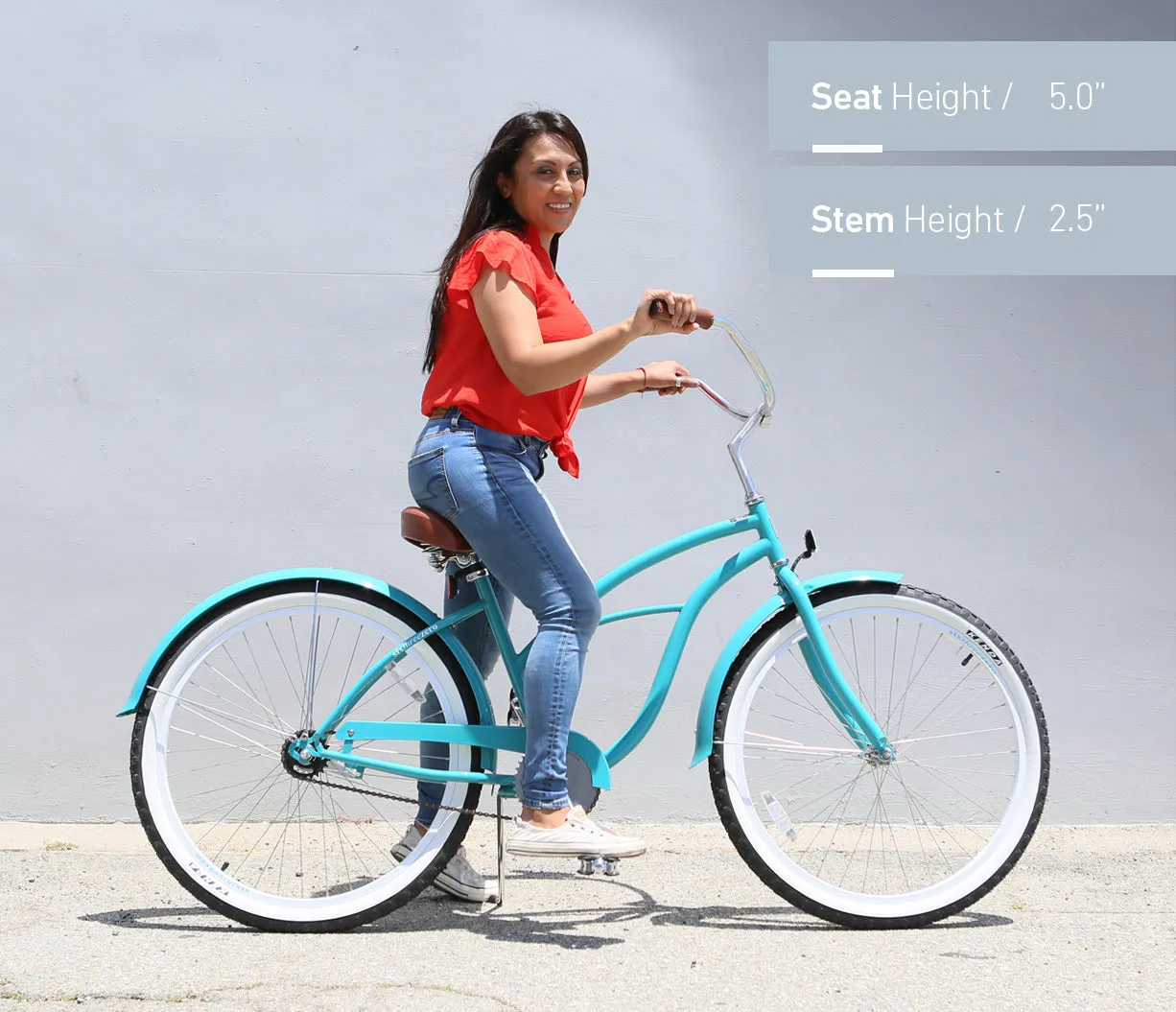 sixthreezero Serenity Women's 26" 3 Speed Beach Cruiser Bicycle