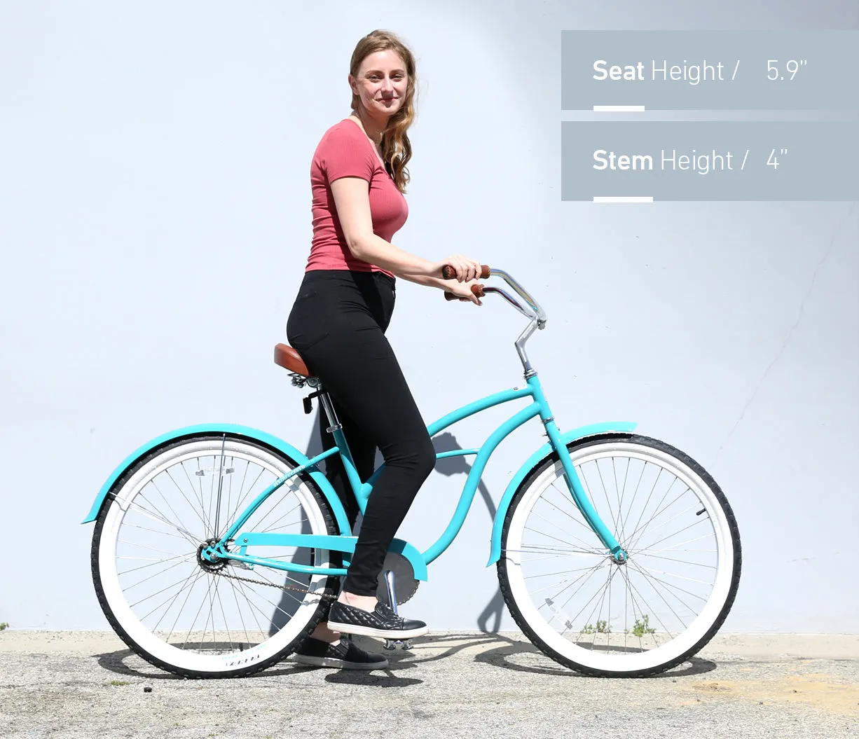 sixthreezero Teal 3 Speed Women's Beach Cruiser Bike