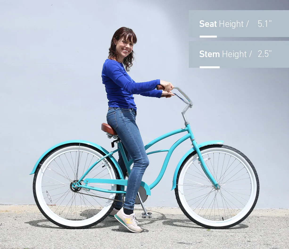 sixthreezero Teal 3 Speed Women's Beach Cruiser Bike