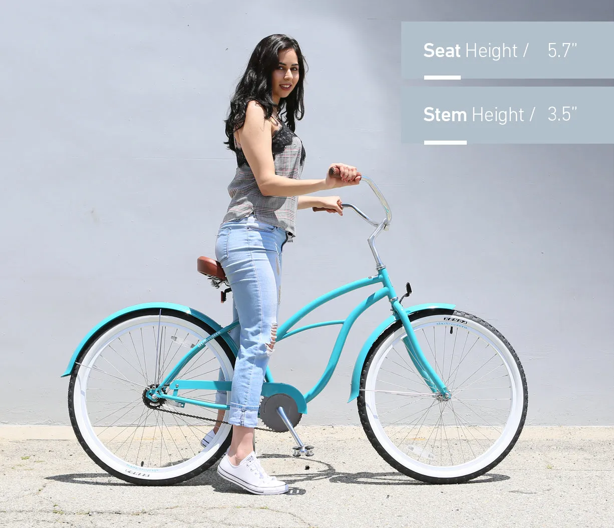 sixthreezero Teal 3 Speed Women's Beach Cruiser Bike