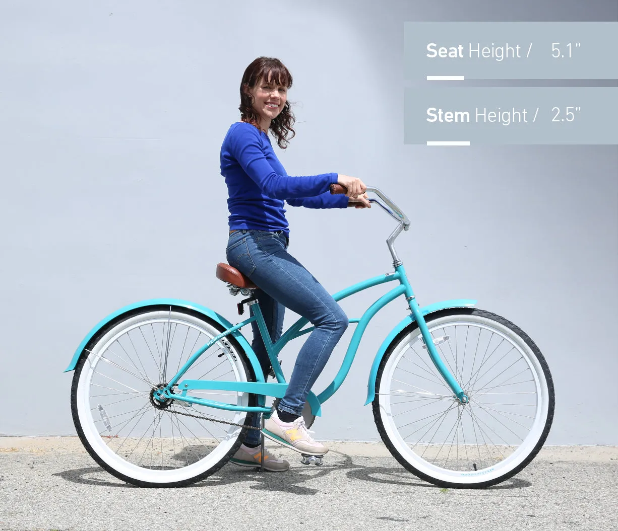 sixthreezero Teal 3 Speed Women's Beach Cruiser Bike