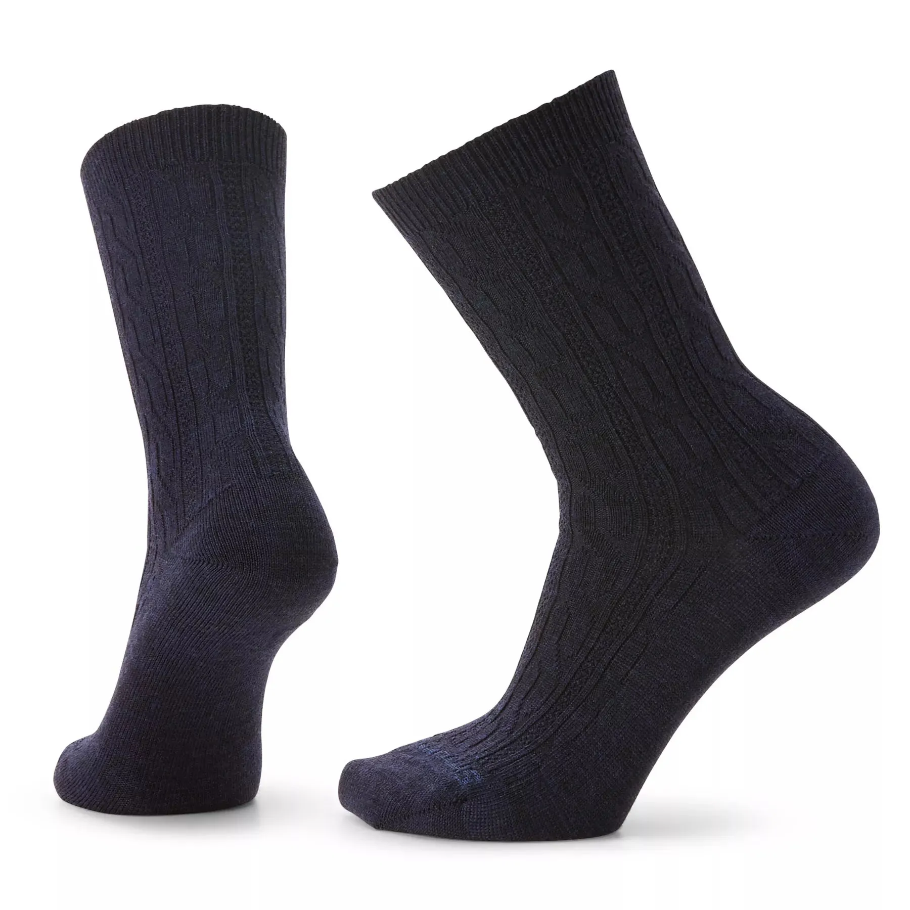 Smartwool Everyday Cable Zero Cushion Crew Socks - Deep Navy Heather