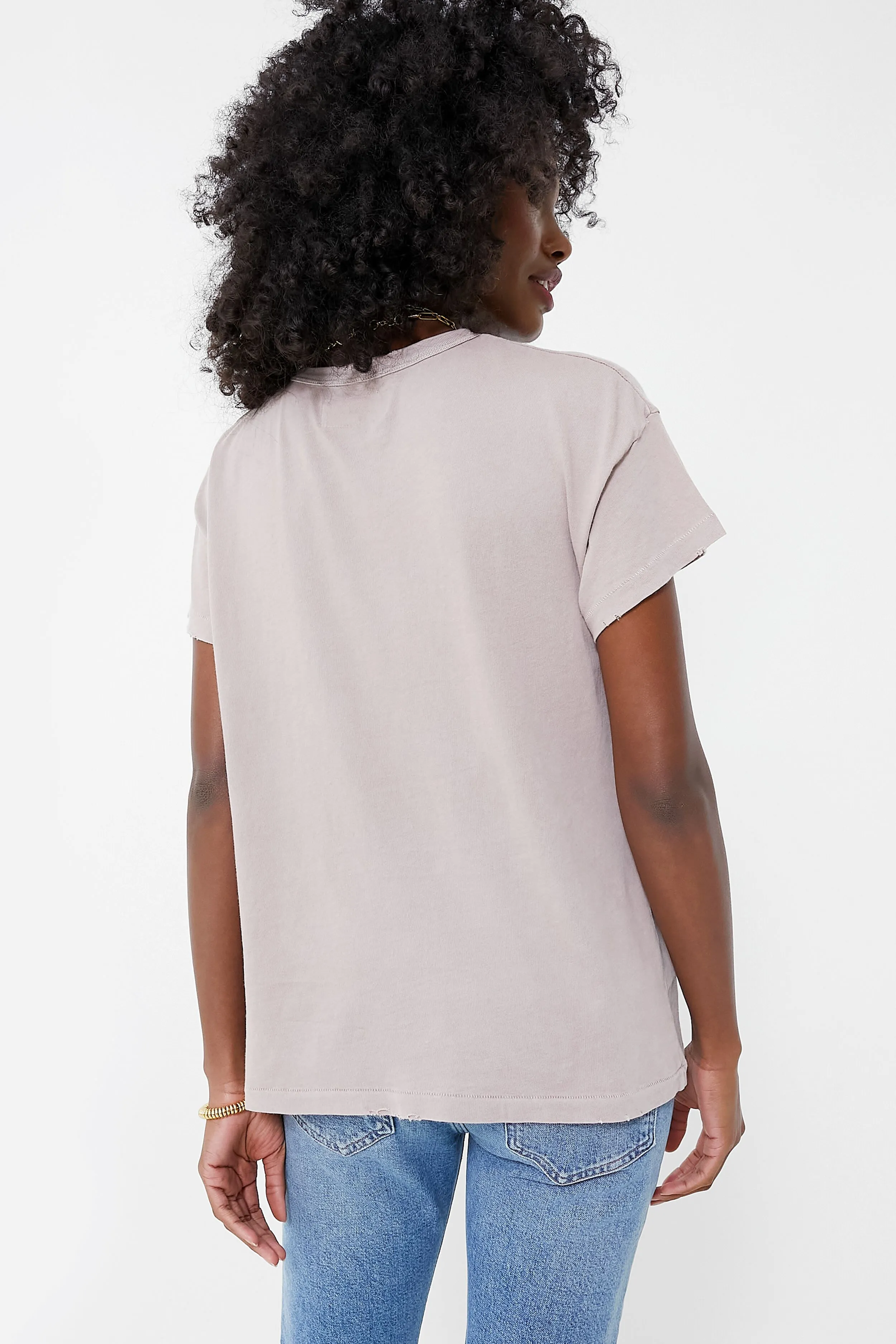 Soft Lilac Boxy Crew Tee