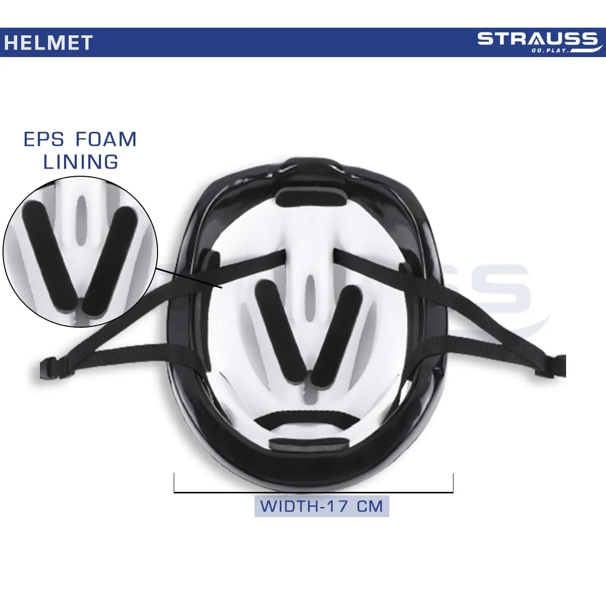 STRAUSS Solaris Cycling Helmet | Adjustable Multi-Utility Sports Helmet for Cycling, Skating & Skateboarding | Lightweight with Good Ventilation | Affordable and Ideal for Adults 15  (Black)