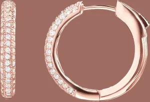 Stunning PAVOI 14K Gold Plated Sterling Silver Hoop Earrings with Halo CZ Huggie Design for Women