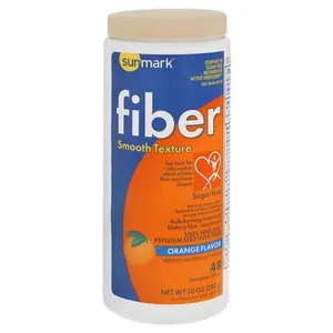 Sunmark Fiber Laxative Sugar Free Smooth Texture Orange Flavor Count of 1 By Sunmark