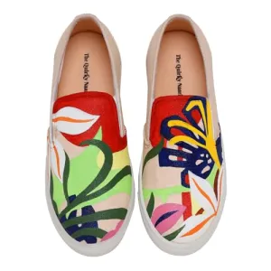 THE QUIRKY NAARI Abstract Slipons with Eye-Catching Design | Multicolor | 7 UK