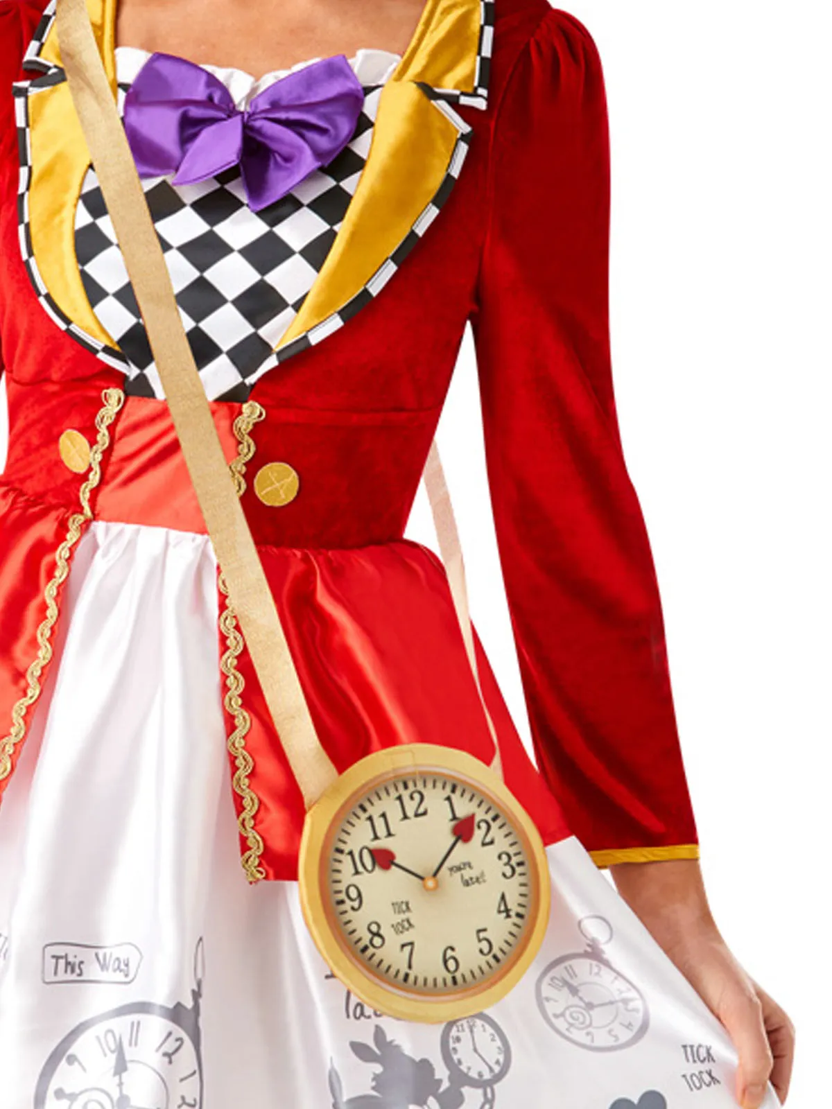 WHITE RABBIT ALICE IN WONDERLAND LADIES COSTUME, ADULT