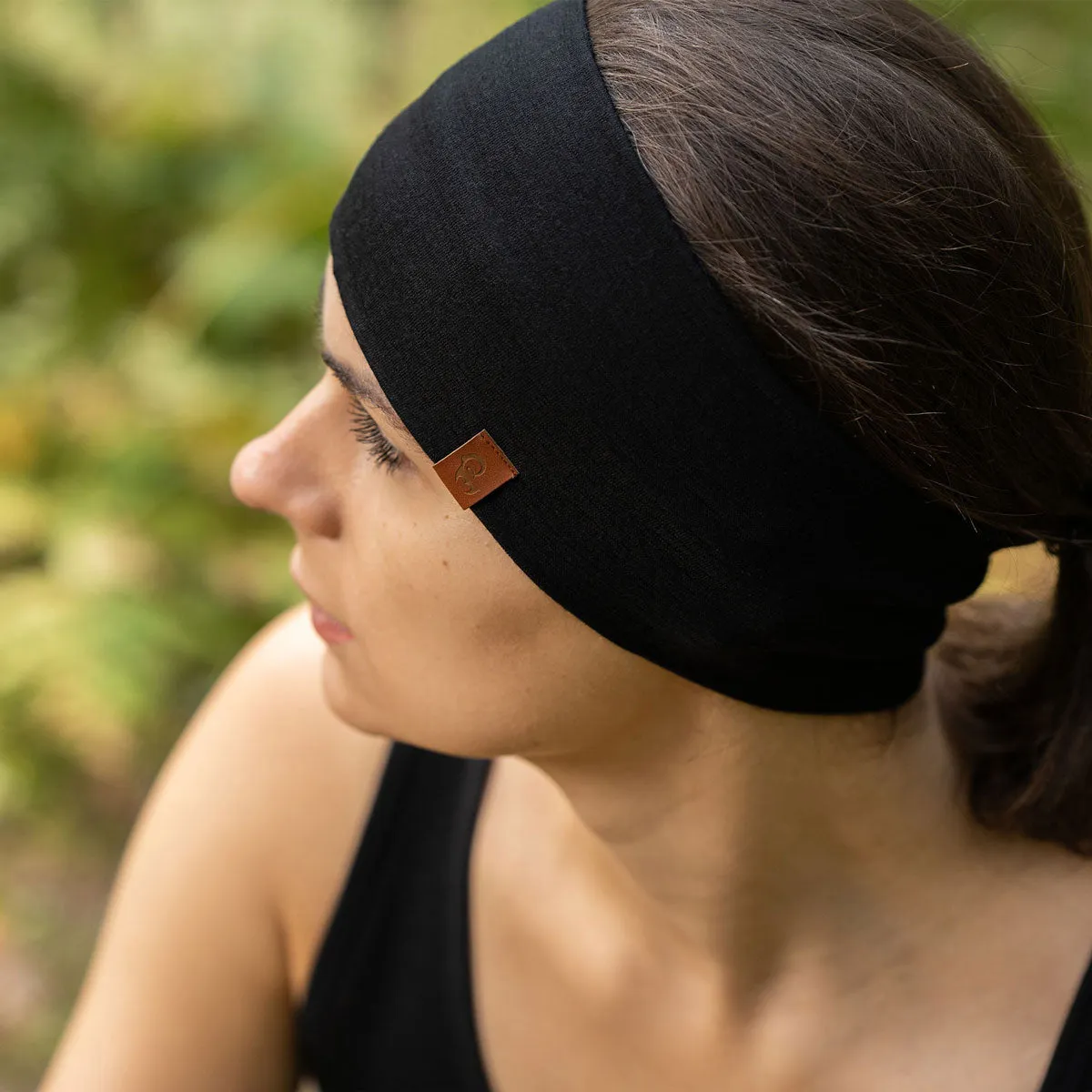 Women's Merino Headband Black