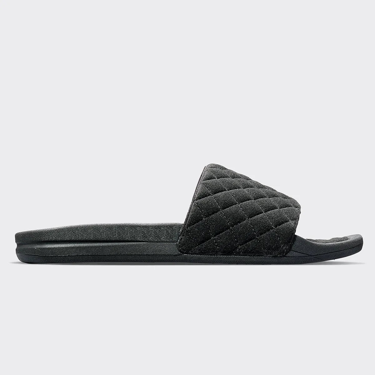 Women's Vegan Suede Lusso Slide Black