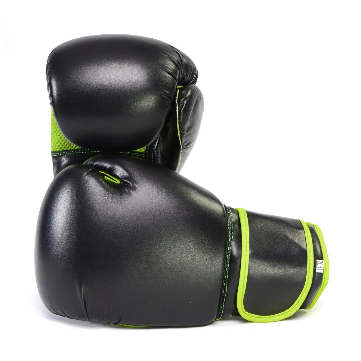 X-Fitness XF2000 Gel Boxing Kickboxing Punching Bag Gloves-BLK/GREEN