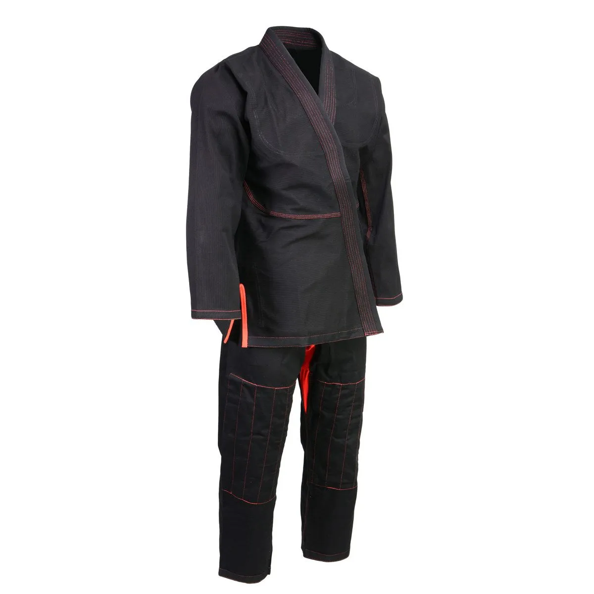 X-Fitness XFM6001 Ultra Light Preshrunk BJJ Jiu Jitsu Gi (See Special Sizing Guide)-BLACK