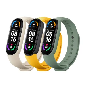 Xiaomi Smart Band 6 Strap(3 Pack) White|Green|Yellow