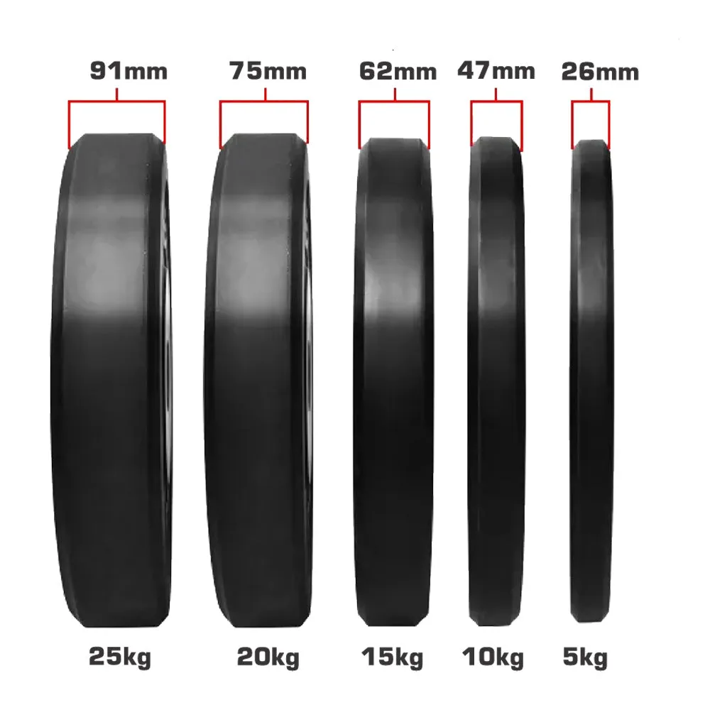 XLR8 Black Bumper Plates